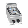 Gaskomfur - LORENZO 600 - 300x600x410 mm - 9,5 kW - 2 brændere - fritstående