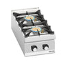 Gaskomfur - med 2 brændere - 20 kW - højtydende model
