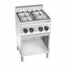 Gaskogebord 4 Brænder (19 kW) med pilot flamme