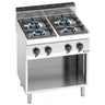 Gaskogebord 4 Brænder (28 kW) med pilot flamme