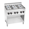 Gaskogebord 6 Brænder (28,5 kW) med pilot flamme