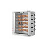 Gasgrill til kyllinger ECO - 32,33 kW - med 5 spyd til 30 kyllinger