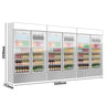 (3 stk) Flaskekøleskab - 3600 Liter - rammeløst design - med 6 glasdøre & reklamedisplay