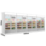 (4 stk.) Flaskekøleskab - 4800 Liter - rammeløst design - med 8 glasdøre & reklamedisplay