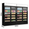 (2 stk.) Flaskekøleskab - 2400 Liter - rammeløst design - med 4 glasdøre & reklamedisplay