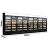 (4 stk.) Flaskekøleskab - 4800 Liter - rammeløst design - med 8 glasdøre & reklamedisplay