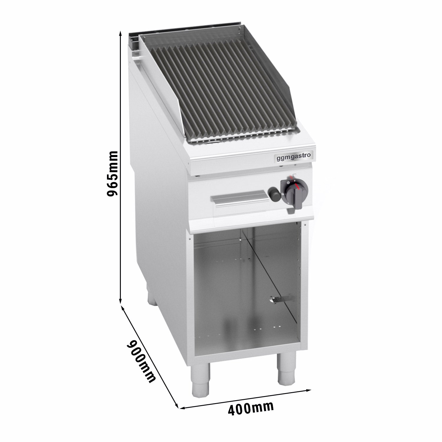 Gas-lavastensgrill (9 kW)