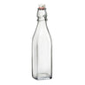 (6 stk.) Glasflaske Bormioli Rocco - DUBLIN - med patentlukning - 1 Liter