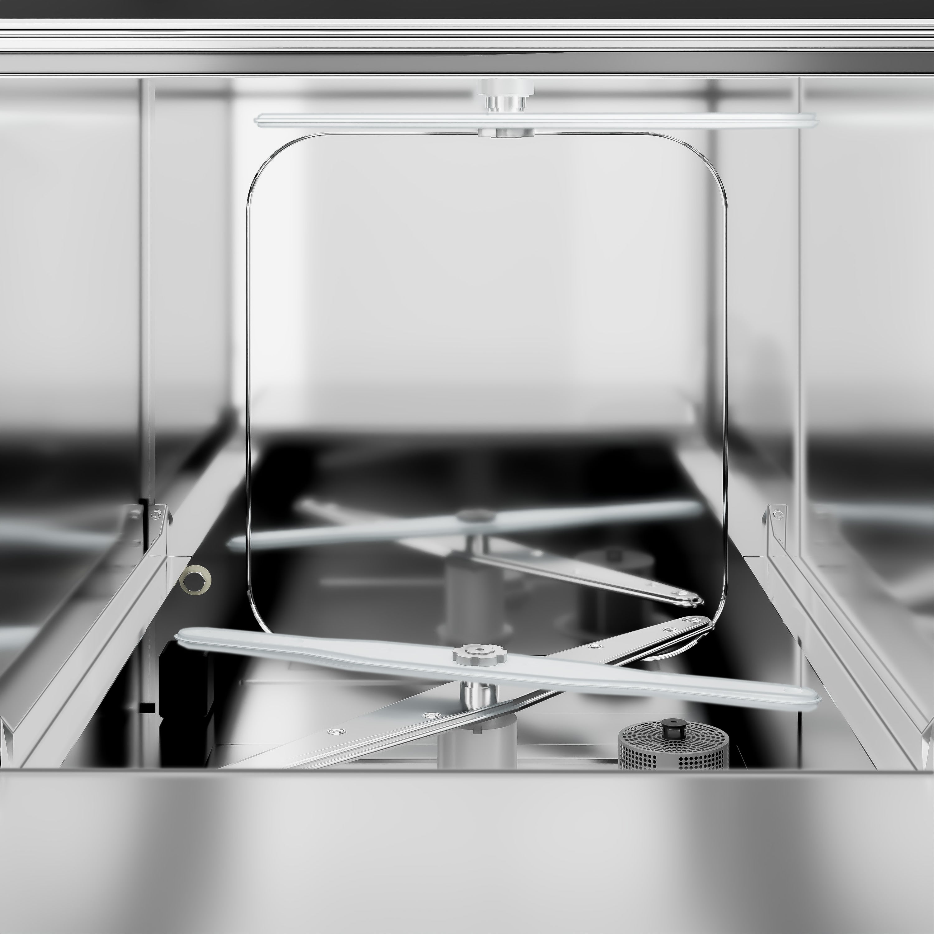 Mini glas opvaskemaskine 2,77 kW - Uden afløbspumpe (Dobbeltvægget)
