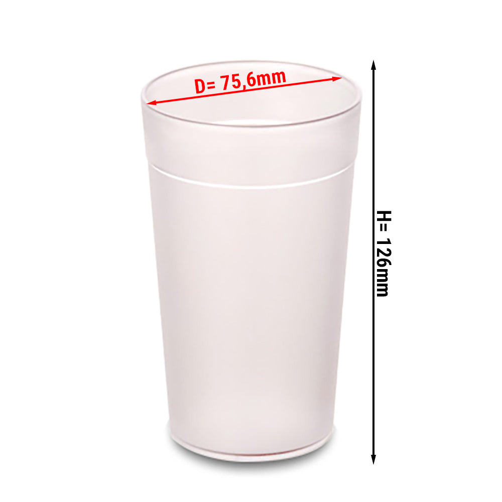 Polycarbonat glasmælk - 300 ml - 100 picces