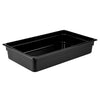 (6 st)  Polypropylenbeholdere GN 1/1 - sort - højde 100 mm