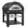 Gas-pizzaovn – 4 x 30 cm – manuel – antracit – inkl. understel