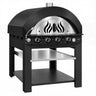 Gas-pizzaovn – 4 x 30 cm – manuel – sort – inkl. understel