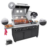 Grillstation - professionelt grillkøkken - sort