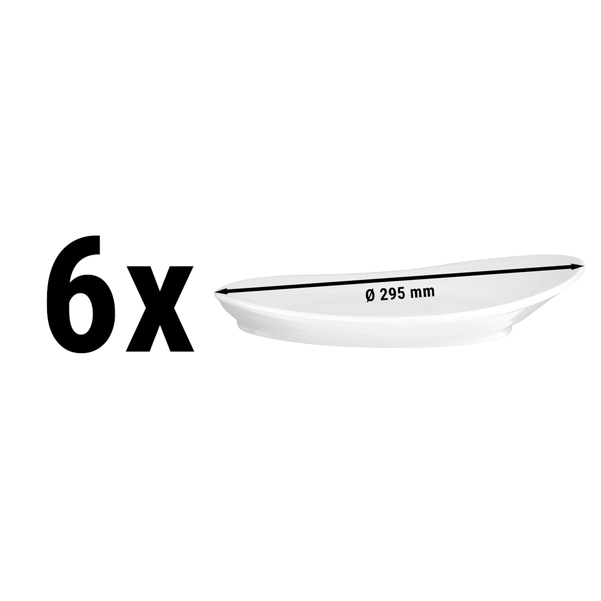 (6 stk.) Seltmann Weiden - Gourmet tallerken flad - Ø 29,5 cm