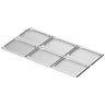 (6 stk.) GN-kantine i rustfrit stål GN 1/2 - Dybde: 10 mm