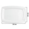 (6 stk.) SELTMANN WEIDEN | Gourmet tallerken ECKIG - 35,5 x 24,5 cm