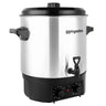 Vand- og gløggkedel - 27 Liter - 2kW - rustfrit stål - med aftapningshane og timer