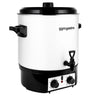 Vand- og gløggkedel - 27 Liter - 1,8 kW - hvid - med aftapningshane og timer