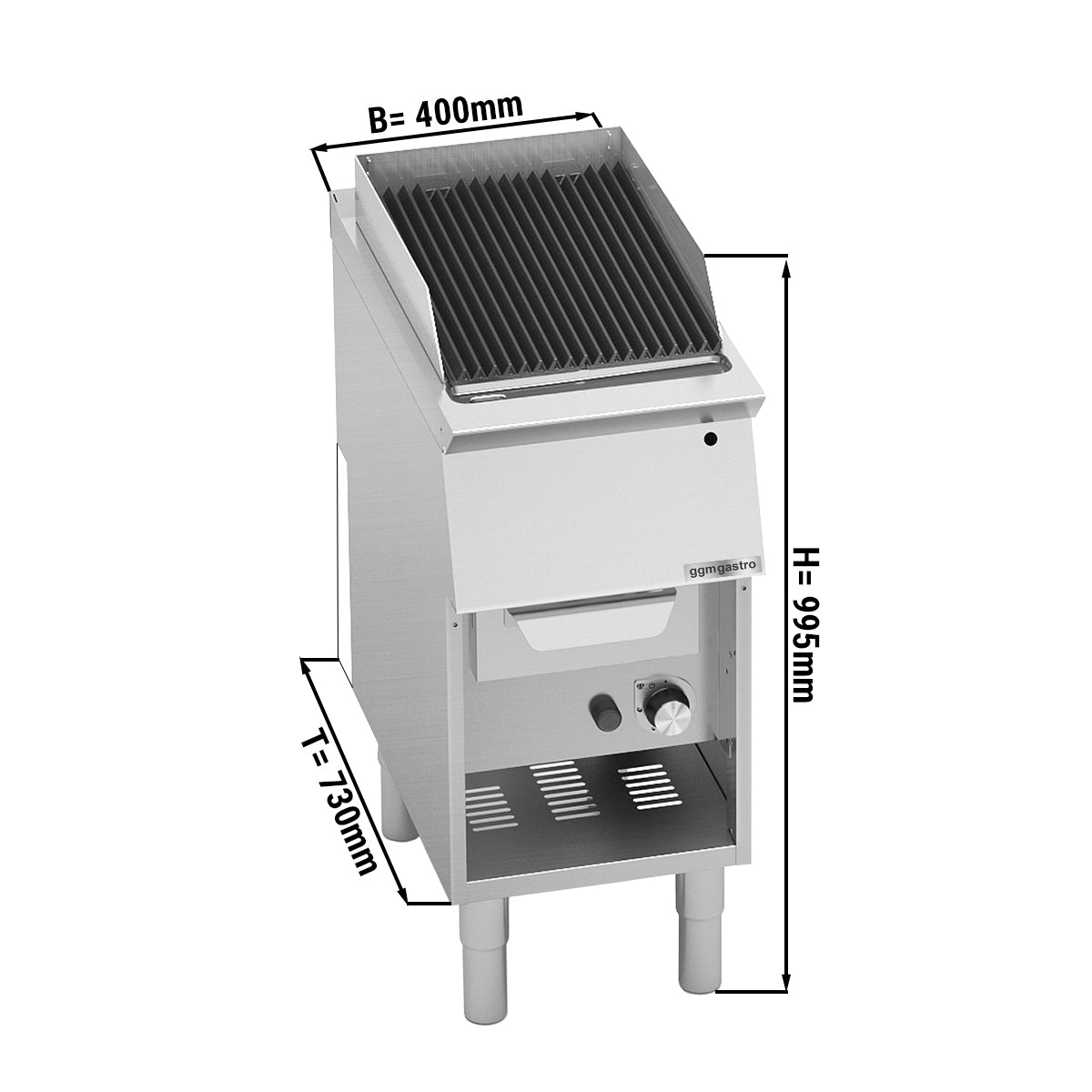 Gas lavasten Grill (9 kW)