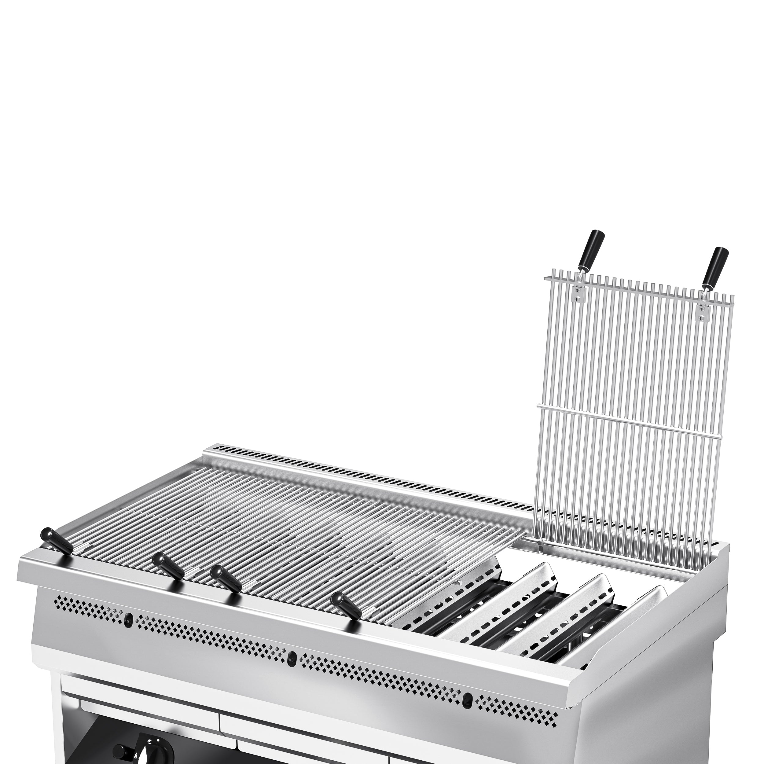 Gas vandgrill - 1,2 m - med stegeplade