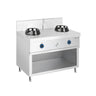 Gas Wokkomfur / Kinakomfur - med 2 kogeplader - 28 kW