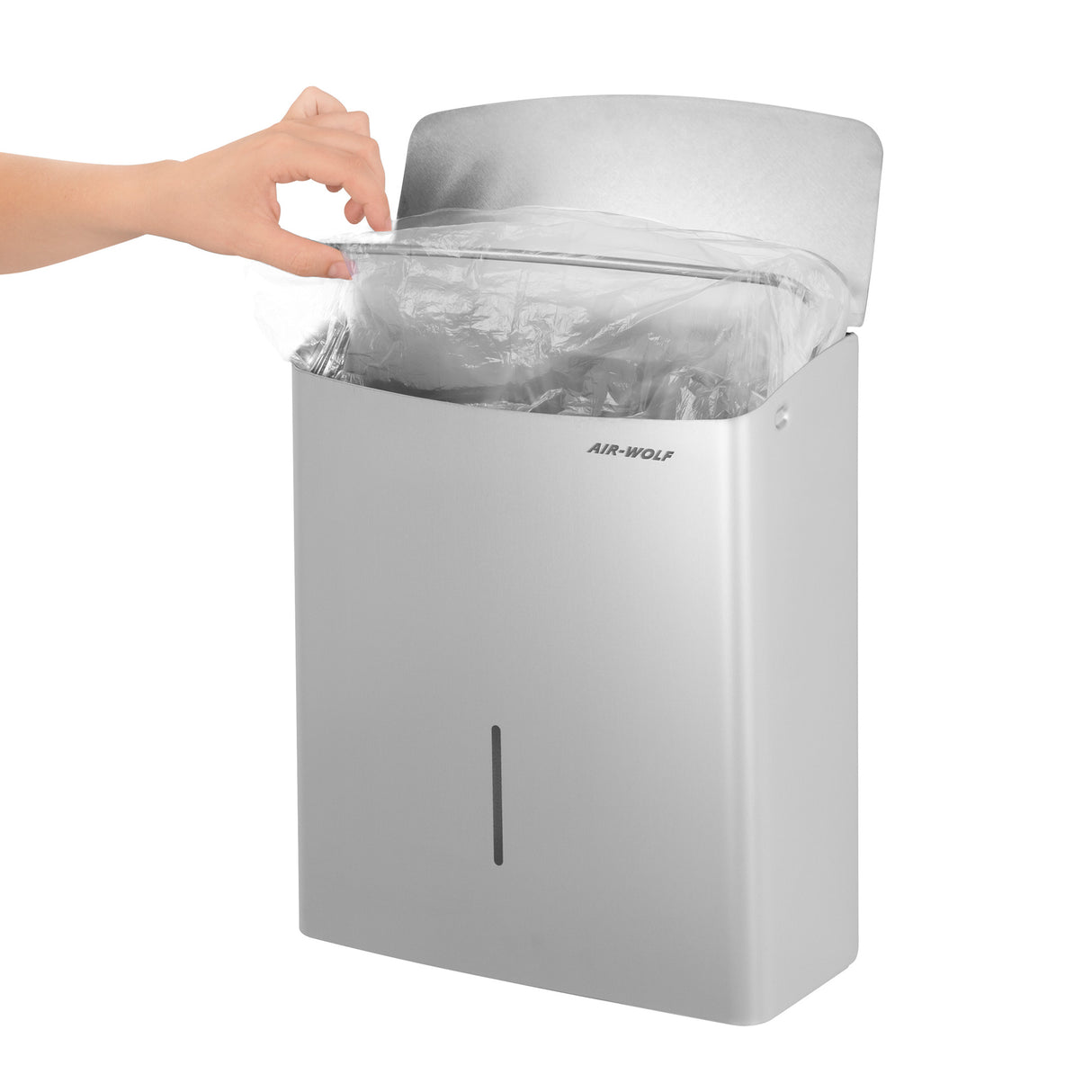 AIR-WOLF - Hygiejnisk affaldsspand - 10 liter - til vægmontering