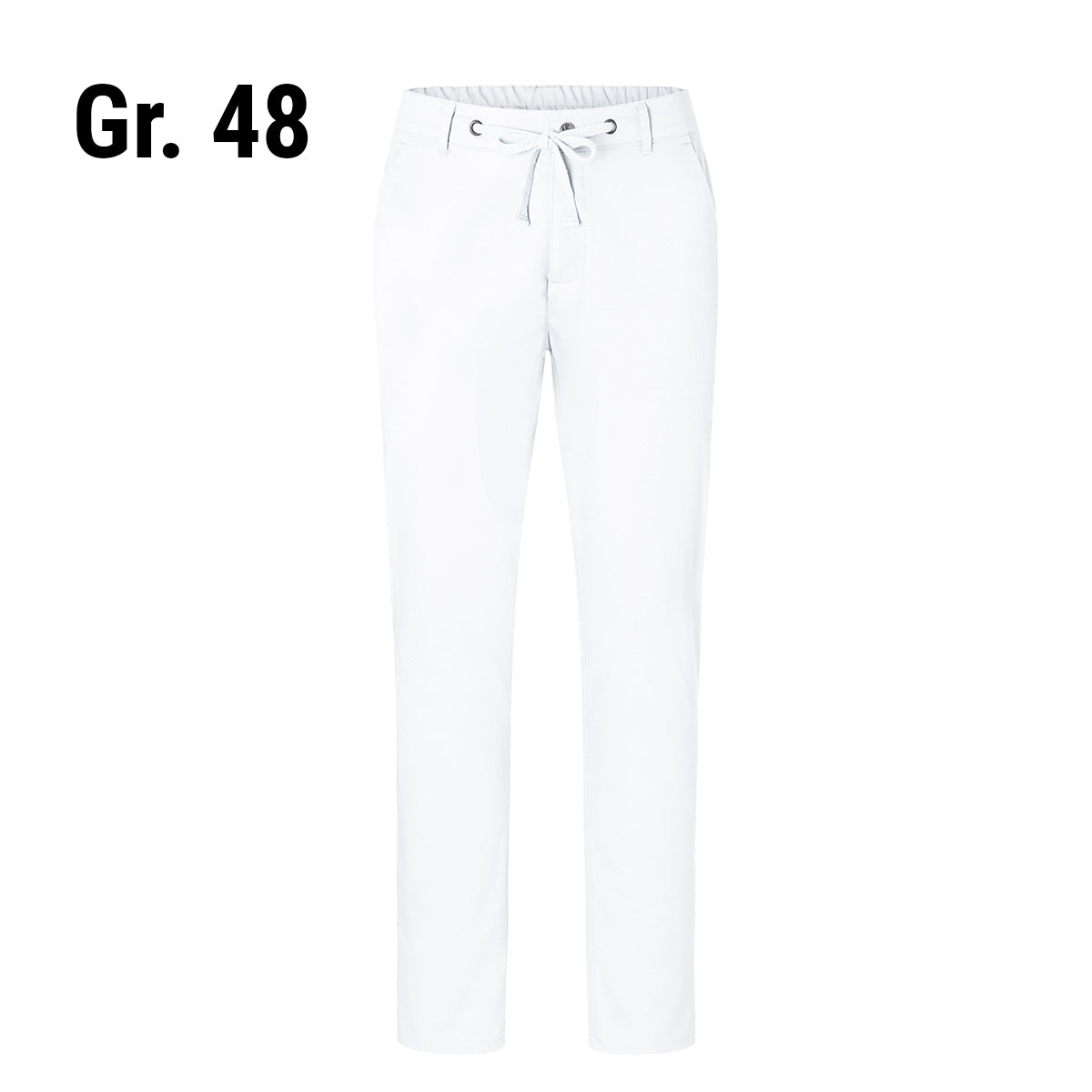 (6 stk) Karlowsky - Herre bukser Chinos Modern-Stretch -Hvid- Str. 48