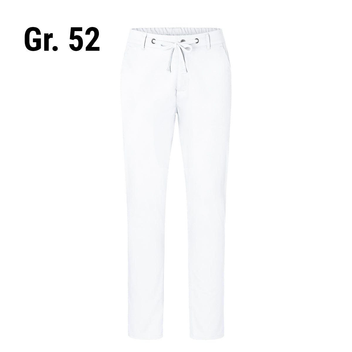 (6 stk) Karlowsky - Herre bukser Chinos Modern-Stretch -Hvid- Str. 52