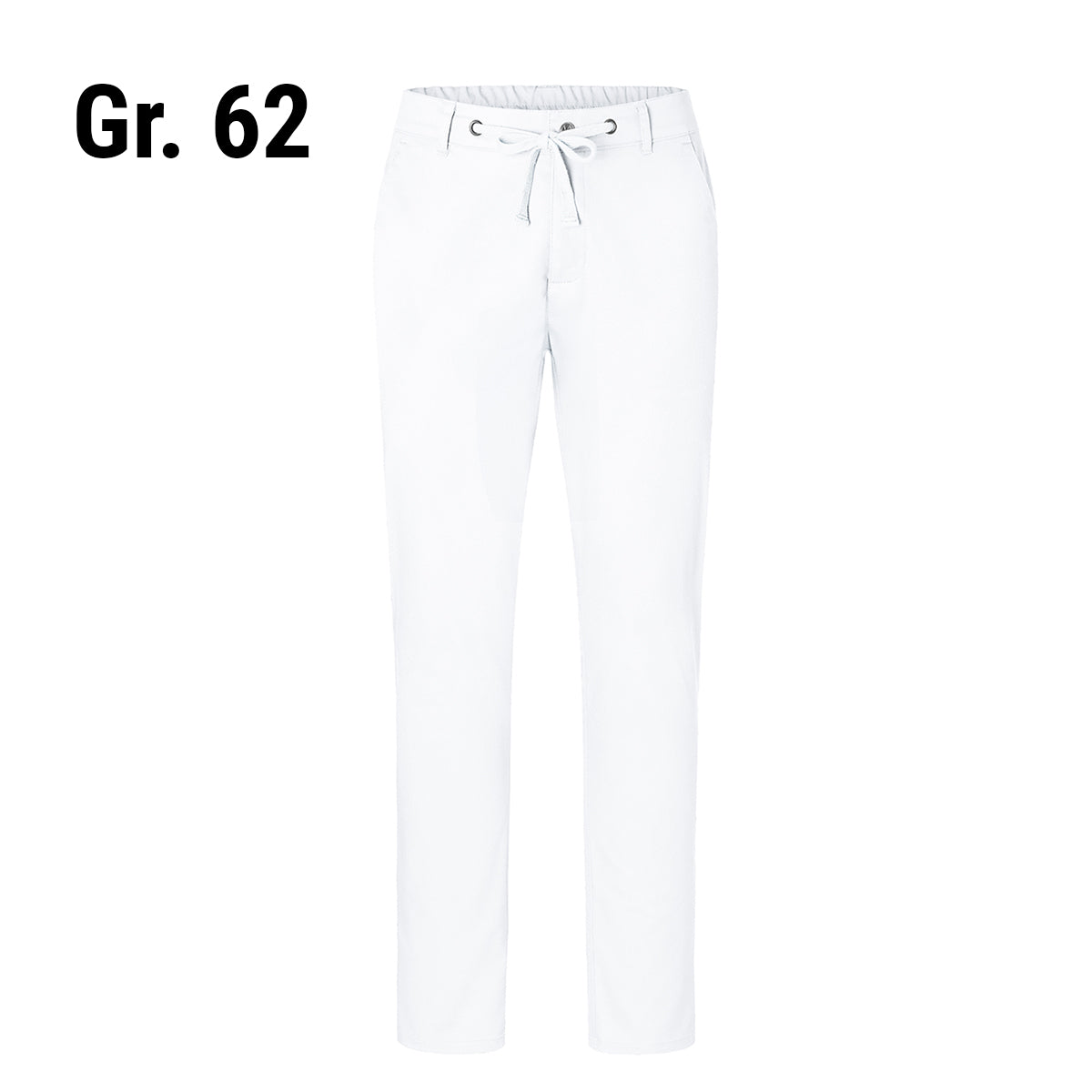 (6 stk) Karlowsky - Herre bukser Chinos Modern-Stretch -Hvid- Str. 62