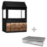 Kulgrill med glas - 1,5 m