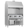 Gas grill 1,4 m Rustfrit Stål
