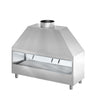 Kulgrill i rustfrit stål - 1,5 m