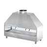 Kulgrill i rustfrit stål - 2,0 m