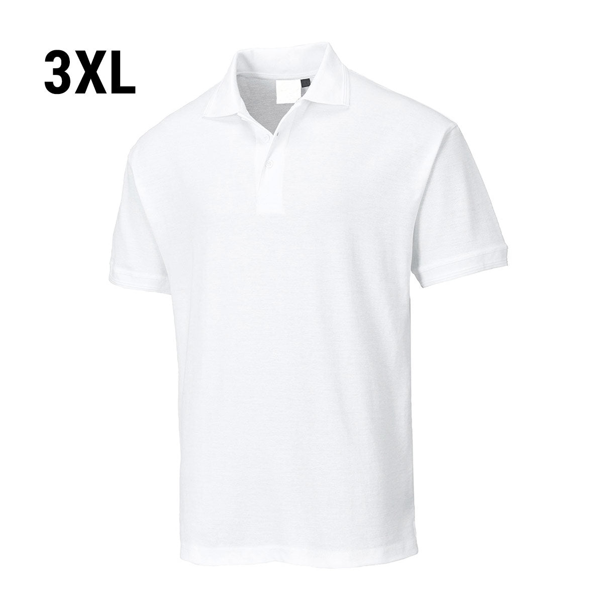 Poloshirt til mænd - Hvid - Størrelse: 3XL