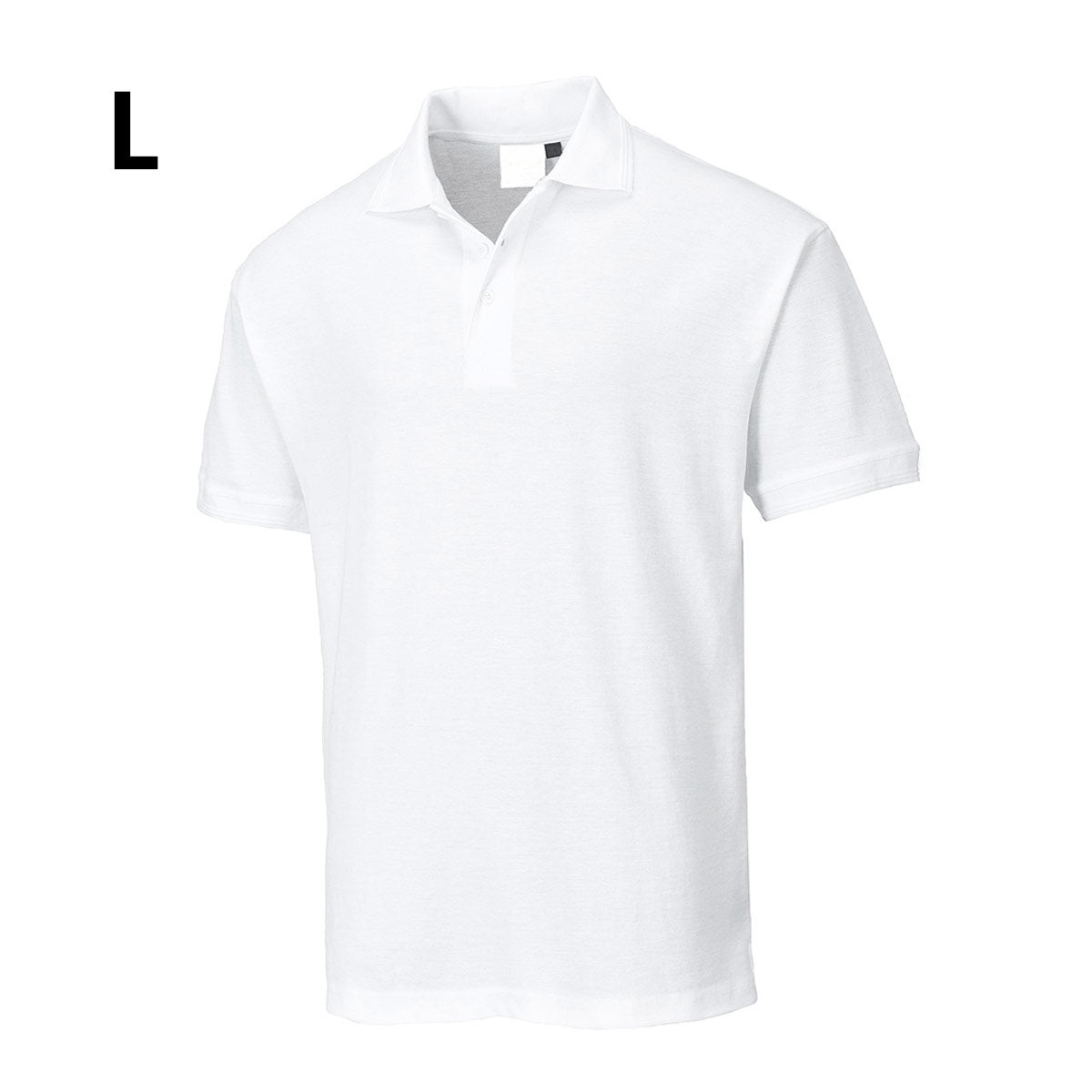 Poloshirt til mænd - Hvid - Størrelse: L