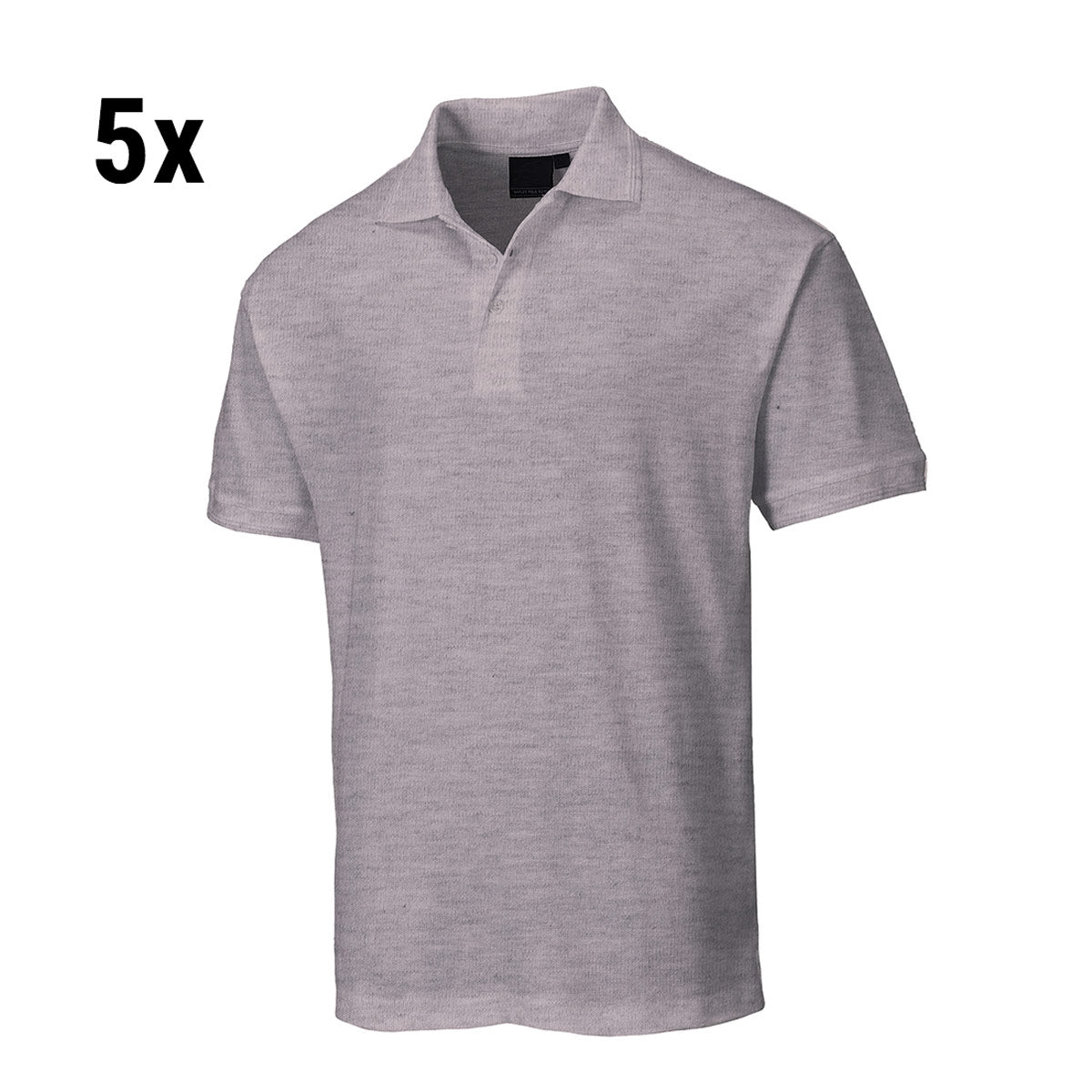 (5 stk.) Polo shirt til mænd - Grå - Størrelse: 3XL