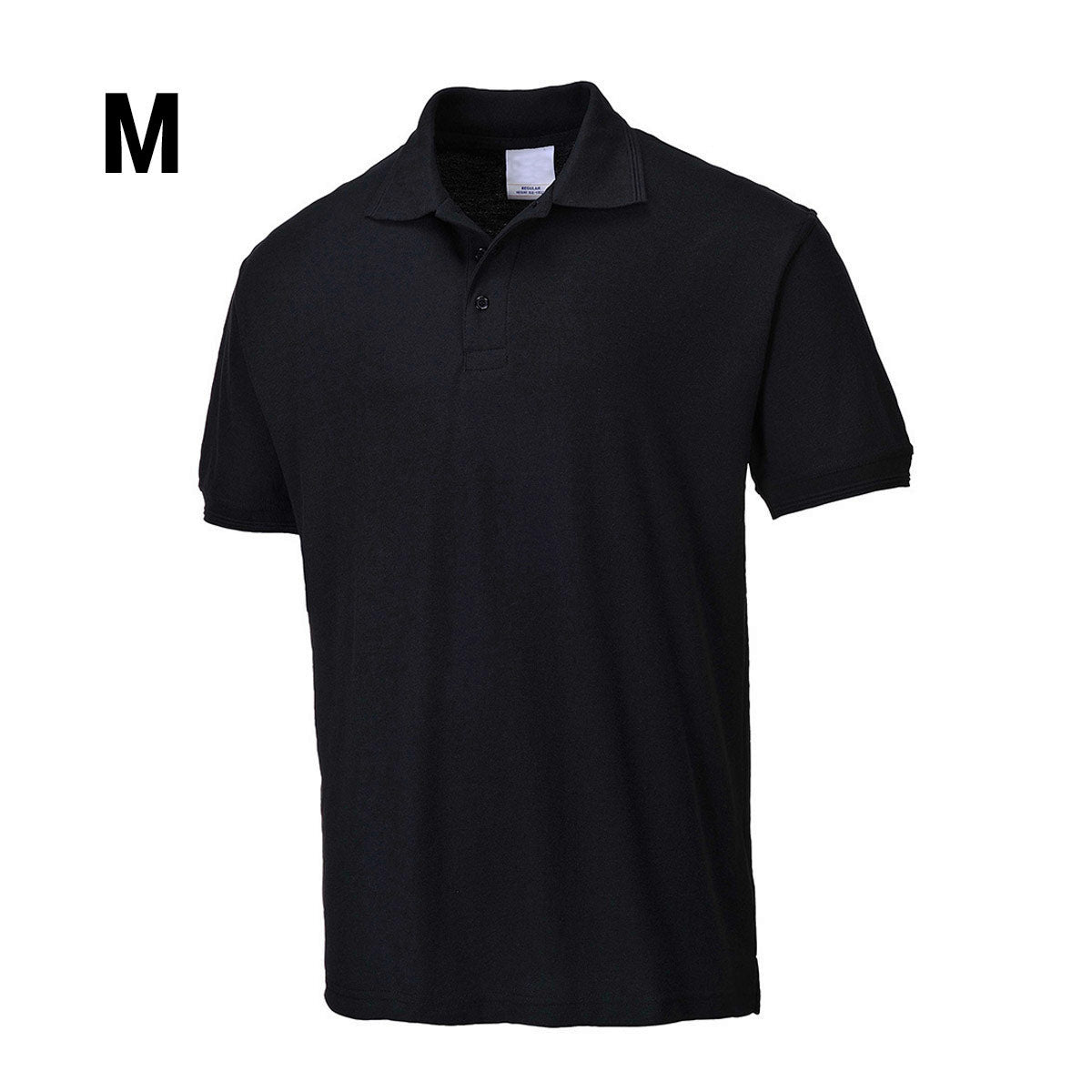 Poloshirt til mænd - Sort - Størrelse: M