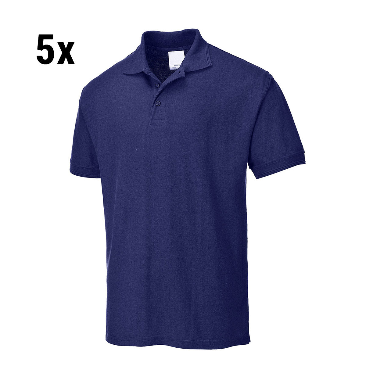 (5 stk.) Polo shirt til mænd - Navy - Størrelse: 3XL