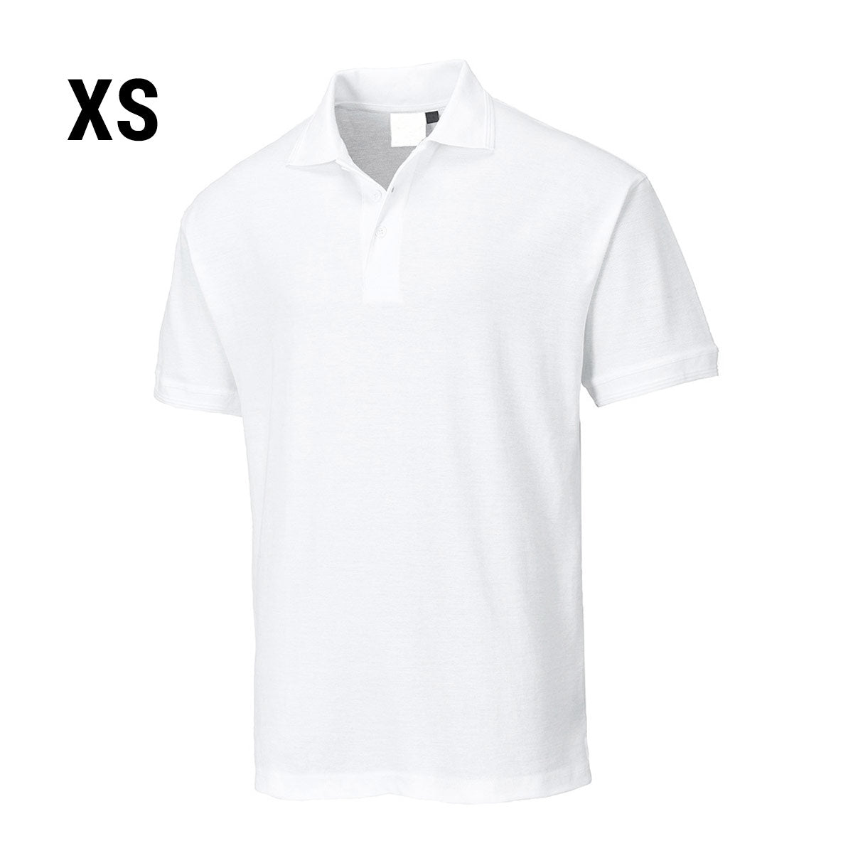 (5 stk.) Polo shirt til mænd - hvid - størrelse: XS