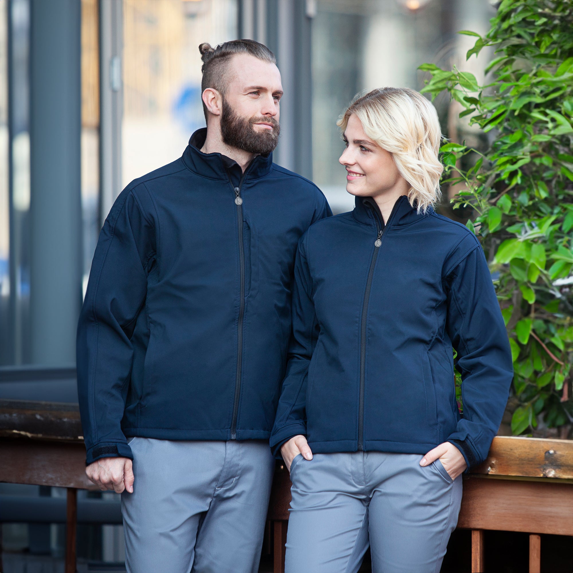 KARLOWSKY | Softshell-jakke Classic til mænd - Navy - Størrelse: 2XL