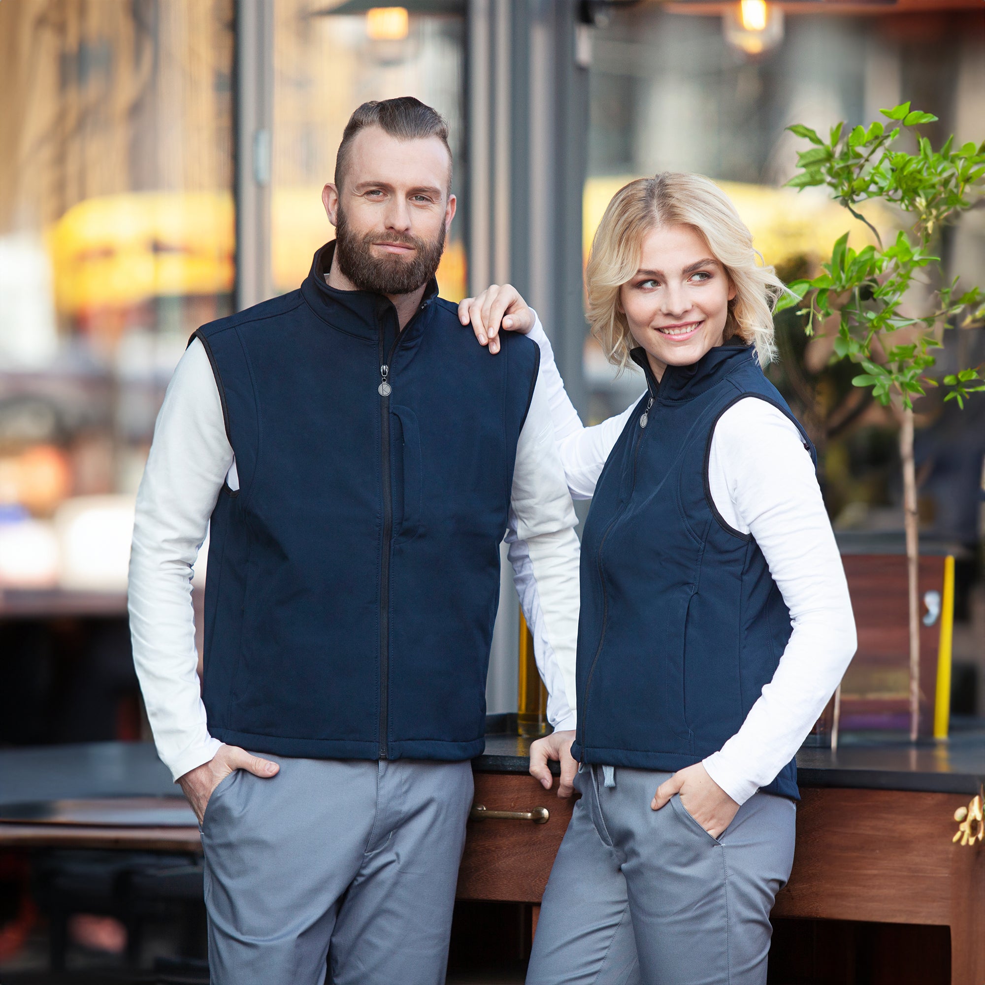 KARLOWSKY | Softshellvest Classic til mænd - Navy - Størrelse: XL