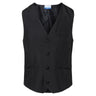 (6 stk.) KARLOWSKY | Vest Basic til mænd - Sort - Størrelse: XL