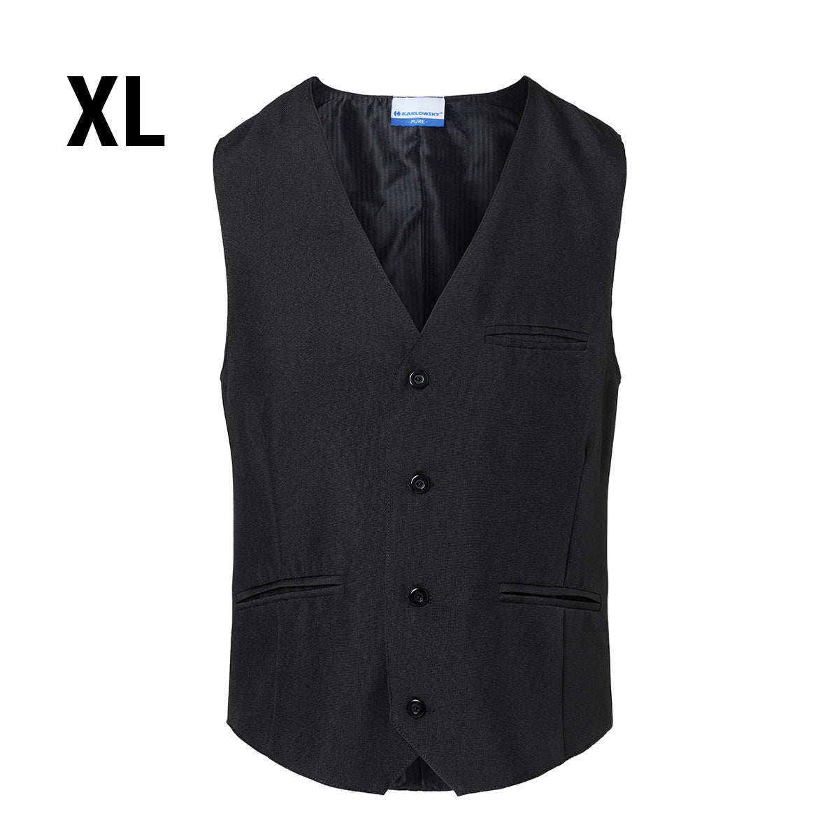 (6 stk.) Karlowsky - Vest Basic til mænd - Sort - Størrelse: XL