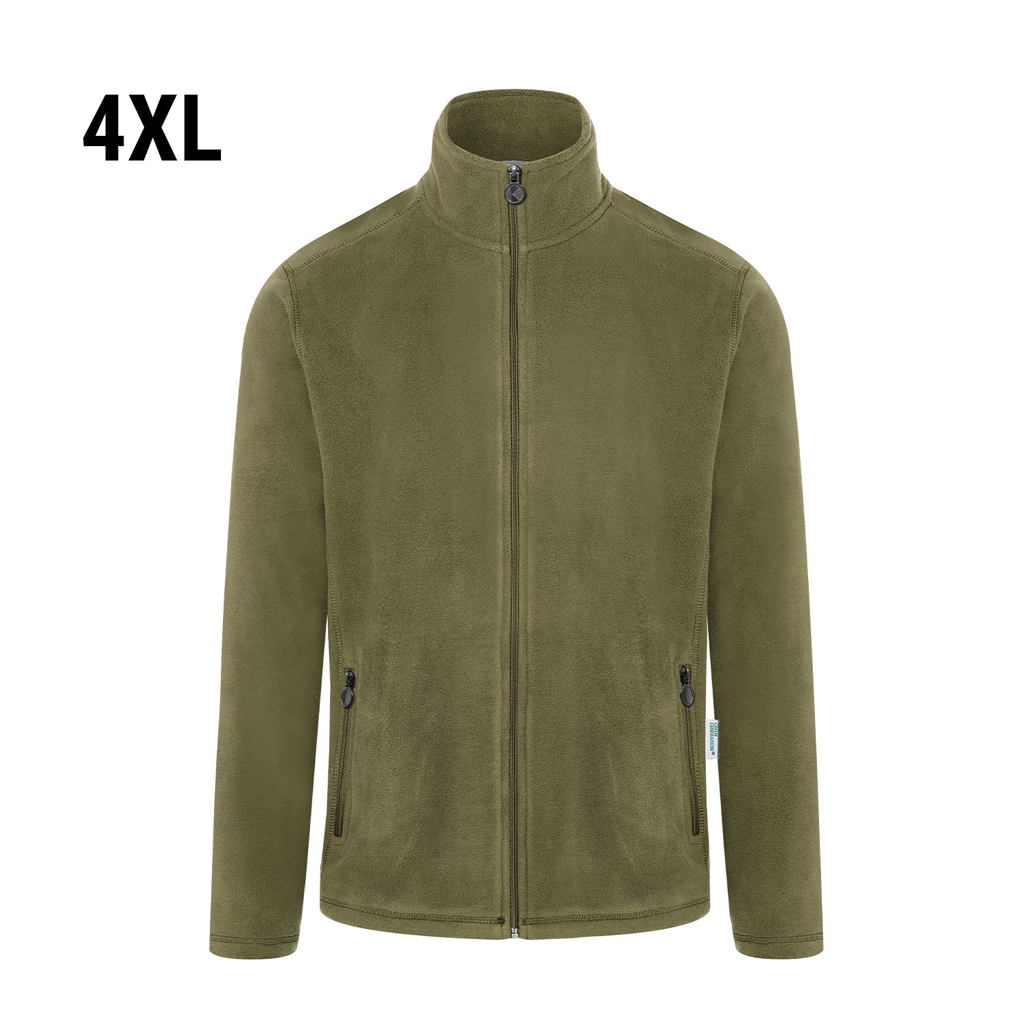 KARLOWSKY | Arbejdsfleecejakke til mænd - Moss Green - Størrelse: 4XL