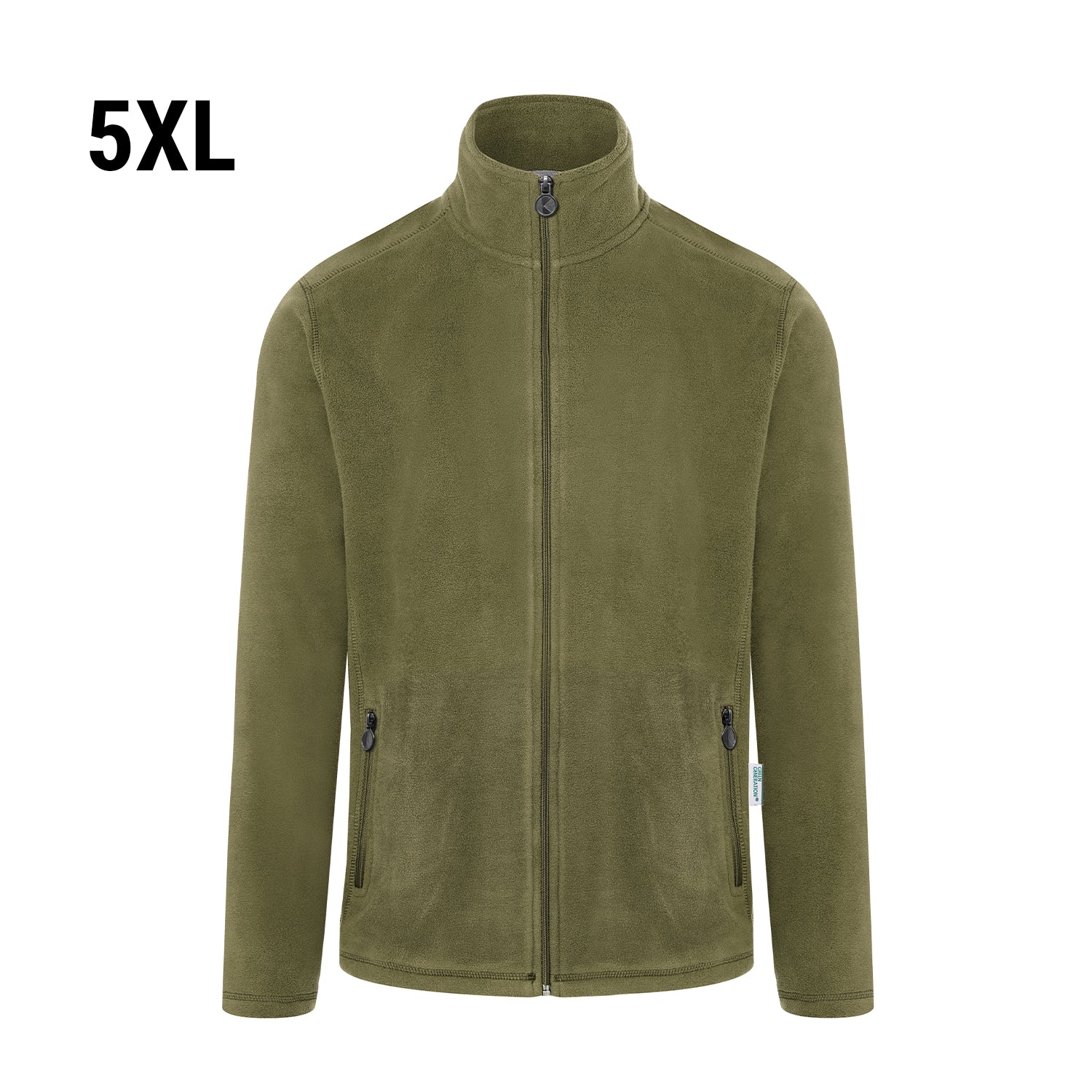 KARLOWSKY | Arbejdsfleecejakke til mænd - Moss Green - Størrelse: 5XL