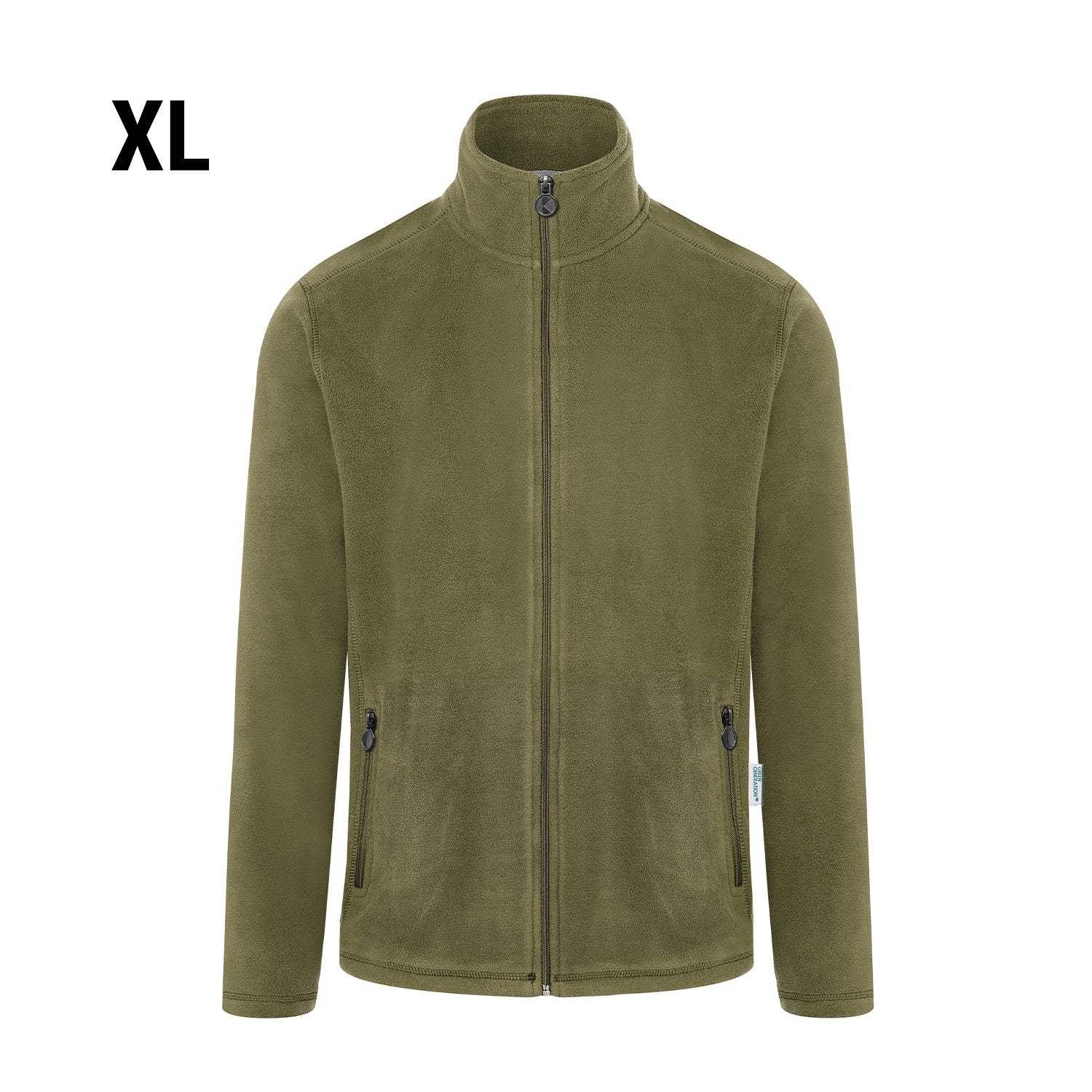 KARLOWSKY | Fleecejakke til herrer - Moss Green - Størrelse: XL