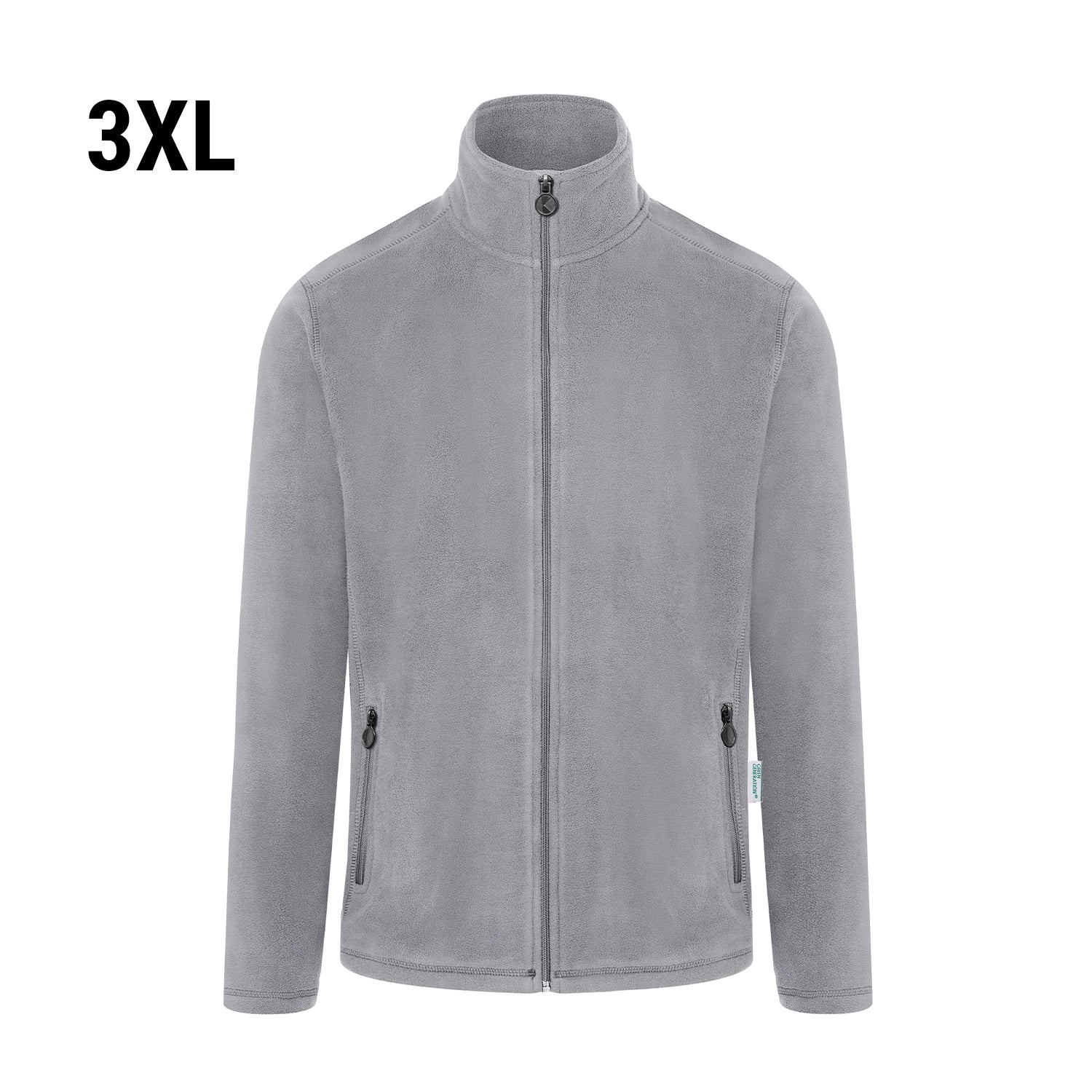 KARLOWSKY | Arbejdsfleecejakke til mænd - Platinum Grey - Størrelse: 3XL