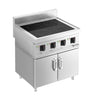 Induktionskomfur - Mario 700 - 800x700x1.007 mm - 14,0 kW - 4 kogezoner - fritstående - med underskab med 2 døre