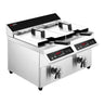 Induktionsfriture - 8 + 8 Liter - 7 kW